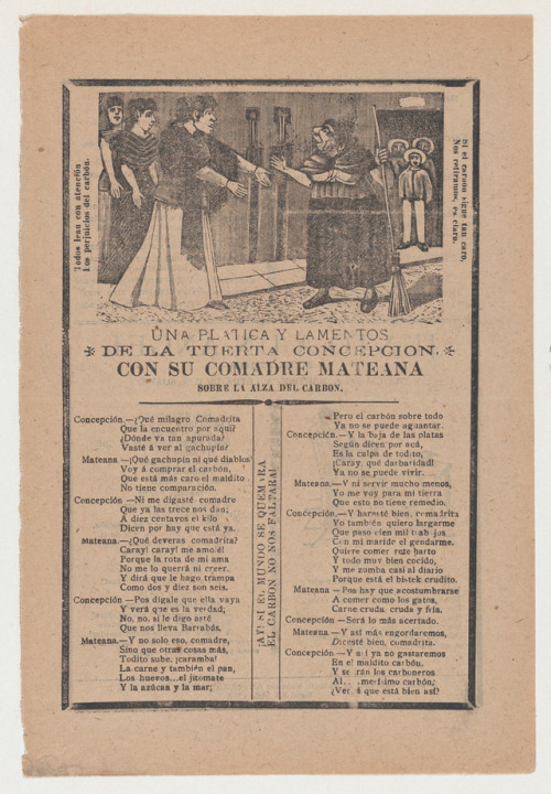 met-drawings-prints:Broadsheet relating to a dialogue between Concepcion and her friend Mateana by J