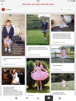 sissykenneth:  How nice of a pinner to set up a separate board on Pinterest to expose the sissy kenneth http://www.pinterest.com/tvcdlincs/sissy-katy-jane-taylor-kenneth-taylor/ sissy kenneth has been spread far and wide no chance of him ever deleting