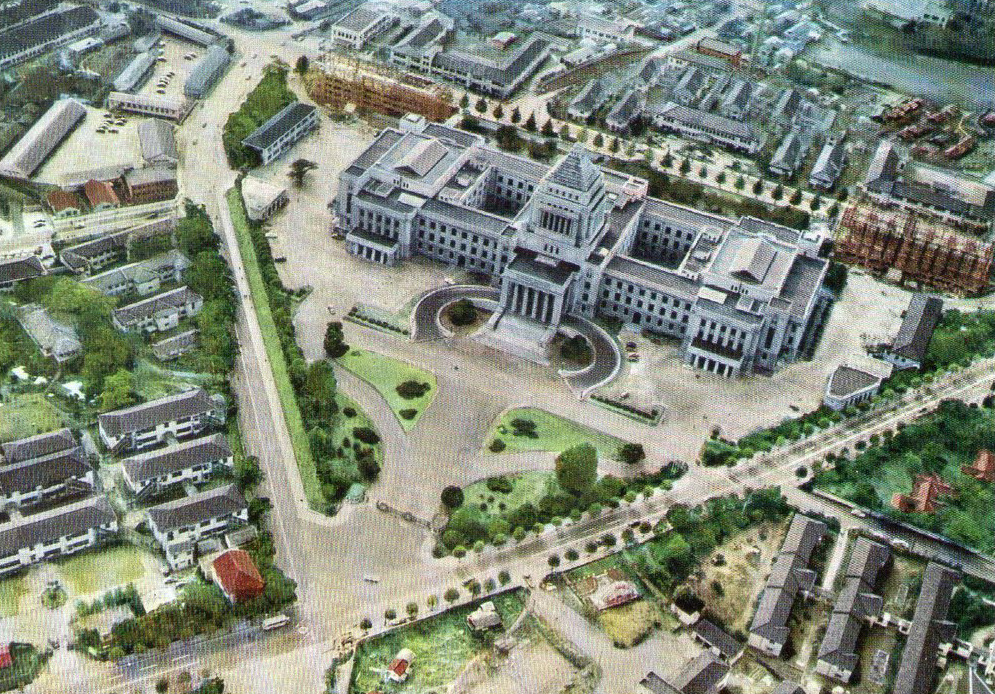 Aerial view of the National Diet, Tokyo