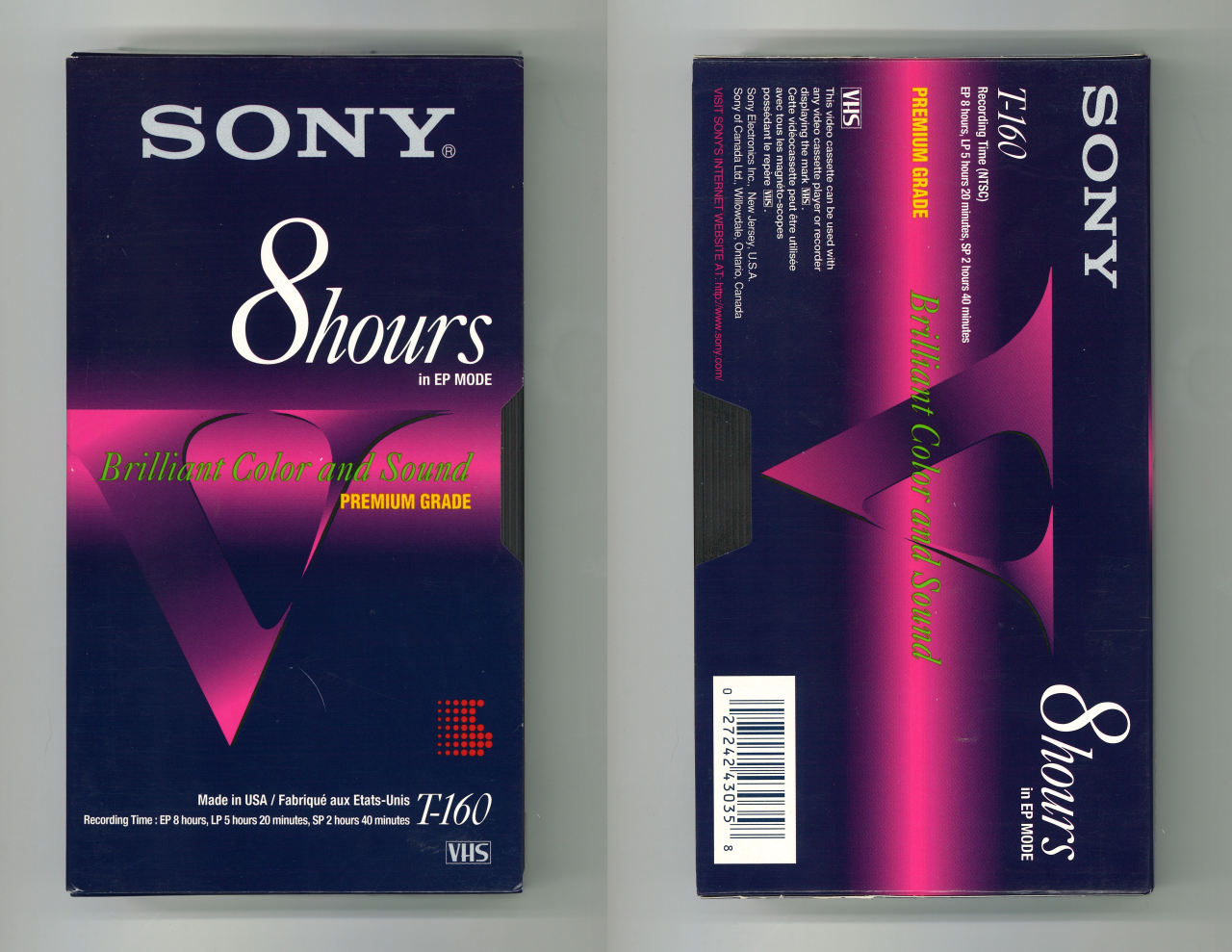 SECAM Neu & OVP Video Kassette Leerkassette SONY E-180 Dynamicron VHS PAL 