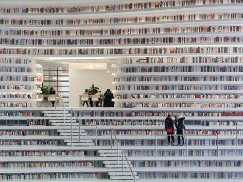 thedesigndome:Bookworm’s Paradise: Library in China Houses 1.2 Million Books In Its Majestic C