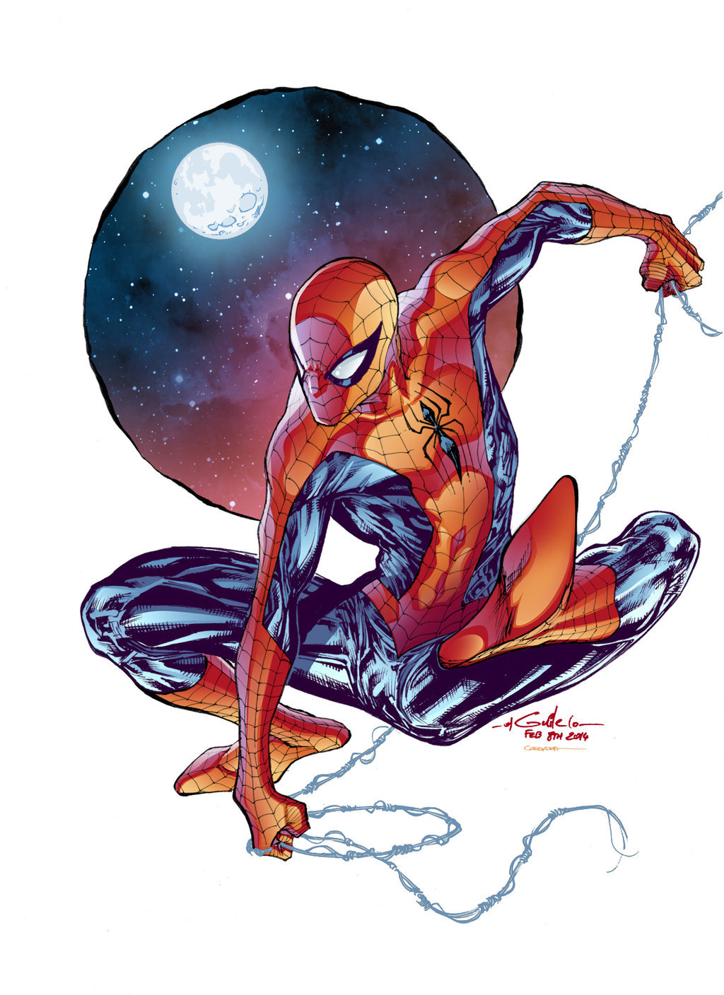 herochan:  Spider-Man Lines by Guile  Colors by Gabriel Cassata