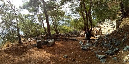 classicalmonuments:Sanctuary of Demeter and KorePriene, Ionia, Turkey350 BCEThe Sanctuary of Demeter