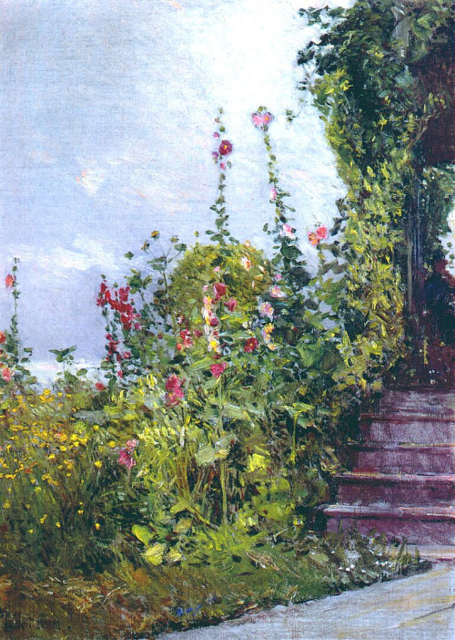 artist-childe-hassam: Celia Thaxter’s Garden, Appledore, Isles of Shoals, 1890, Childe Hassam