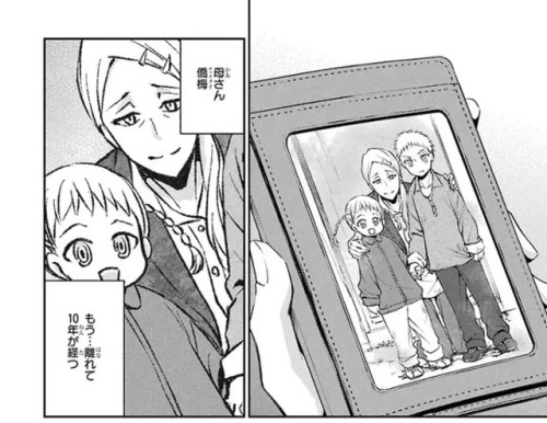 spare-aka-nanashi74:G-Fantasy HTR manga adaptation moment: Lin Xianming (Mao-mei)’s family photo wit