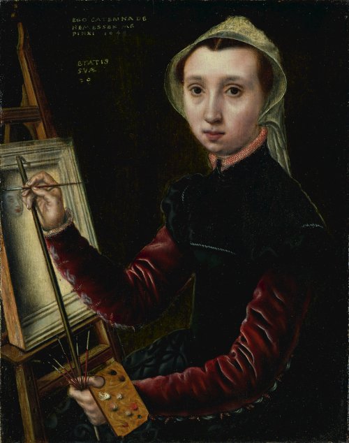silezukuk: “Self-portrait at the Easel,” by Catharina van Hemessen, 1548 / 