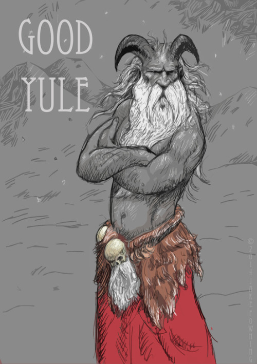 hedendom:  Good Yule!God Jul!Glædelig Jul! Gleðileg Jól! Hyvää Joulua!   Artwork 