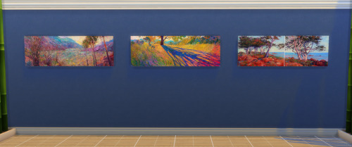 Erin Hanson art in horizontal format! 12 oil paintings, completely different from all the others I’v