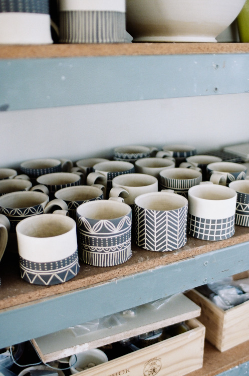 urbanoutfitters: See more of our studio visit with the talented Jessica Wertz. (Photo by Harry Glazi