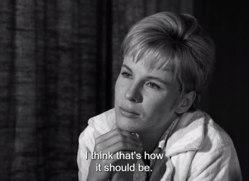 Persona (1966) directed by Ingmar Bergman