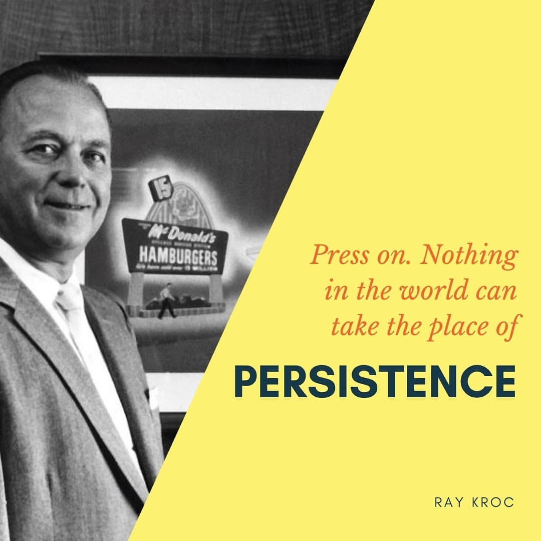 It’s never too late. Ray Kroc was 52 years old when opened his first franchise.
In his book, Grinding it out, Ray tells his rags to riches story.
Well worth a read for those who want to get inspired and motivated to start their own business.
Few...