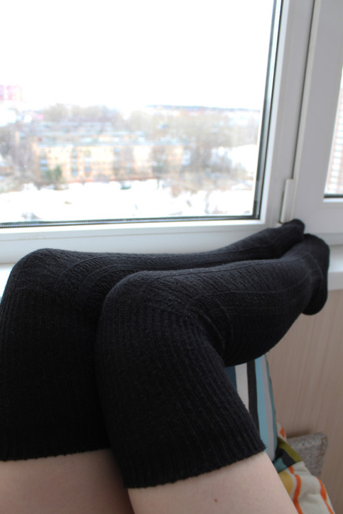 black knee socks