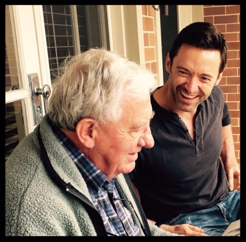 monniex: @RealHughJackman: Spending time with my hero, my Dad. https://t.co/ZuEiV4QUvU