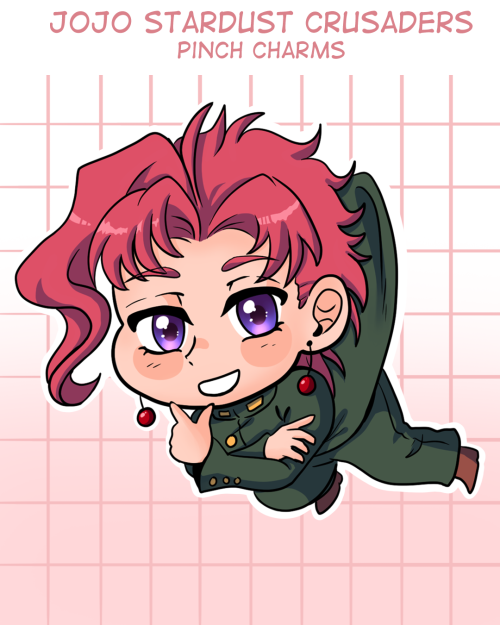  [RBs are very appreciated ] Stardust Crusaders chibi pinch charms will be going up on my Etsy shop 