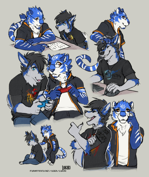 lukiri: — large sketchpage for EsperHusky @ FA ! FA // twitter // prices