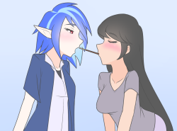 ask-human-octavia:  Happy Pocky Day!   Based on something that happened in real life to me