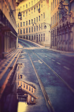 travelingcolors:  Tramway tracks, Lisbon | Portugal (by ►i.Anton) 