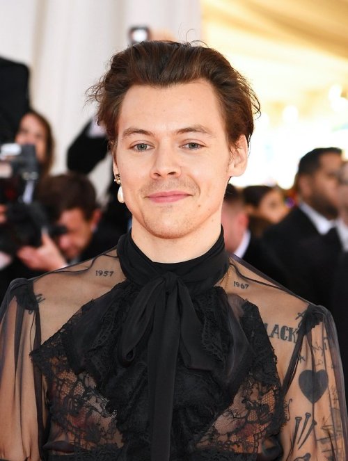 harrystylesdaily:Harry Styles arrives at the MET Gala: Notes on Camp - May 6