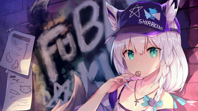 Day 2314: Shirakami Fubuki (Hololive) 2160p (4k) version Credit to 瓦瓦子ooc