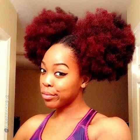 Oh, the red Afro Puffs! Too cute!