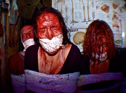 unexplained-events:  unexplained-events:  McKamey Manor San Diego These are a few pictures (not real blood in the pics) from probably one of the most unique haunted houses you will ever see. It’s not your standard — jump scare, strobe lights and people