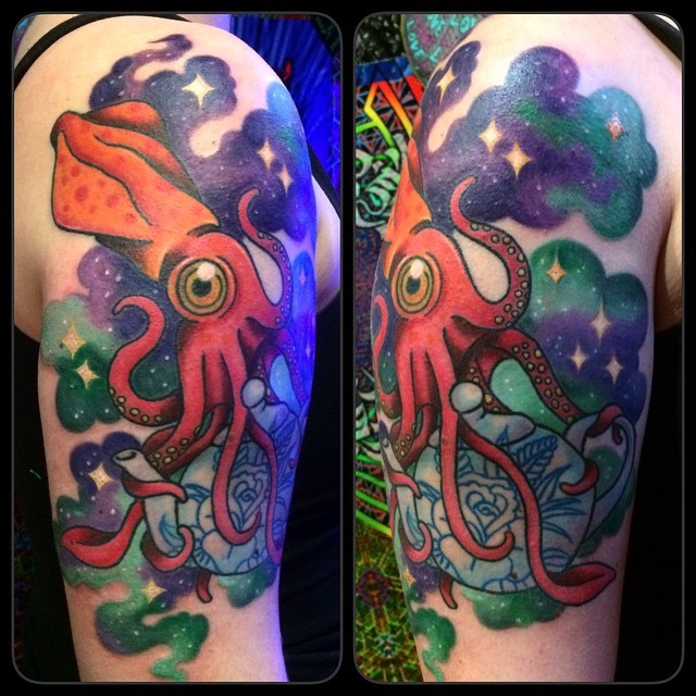 squid tattoo by alexhp25 on DeviantArt