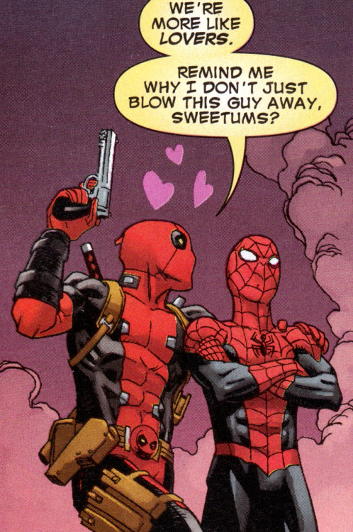 jthenr-comics-vault:Deadpool & Superior Spider-ManDeadpool #10Art by Mike HawthorneWords by Bria