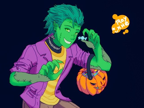 royxhe:‘cause being a witch and a werewolf is too mainstream for them!Happy Halloween to all my love