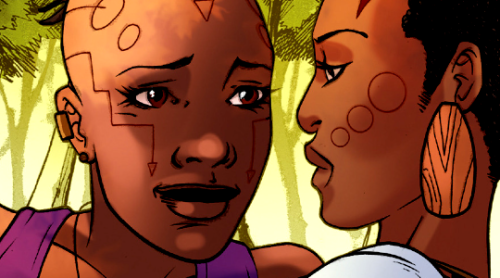 lgbtincomics:Ayo and Aneka in Black Panther: World of Wakanda #3