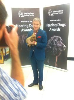 meowmeowpurring:    We’re absolutely delighted that Martin Freeman has joined us at the Hearing Dogs Awards! pic.twitter.com/89XUUAZQrc — Hearing Dogs (@HearingDogs) October 10, 2013  