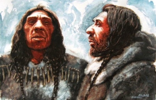 Neanderthal clothingThere is evidence that Neanderthals were as mentally advanced as Homo sapiens. T