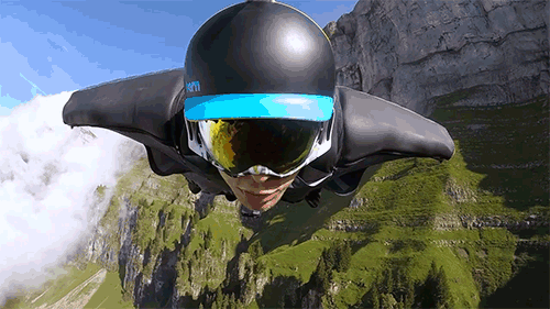blazepress:Totally Epic Slow Motion Video Shows How Cool Wingsuit Flying Is