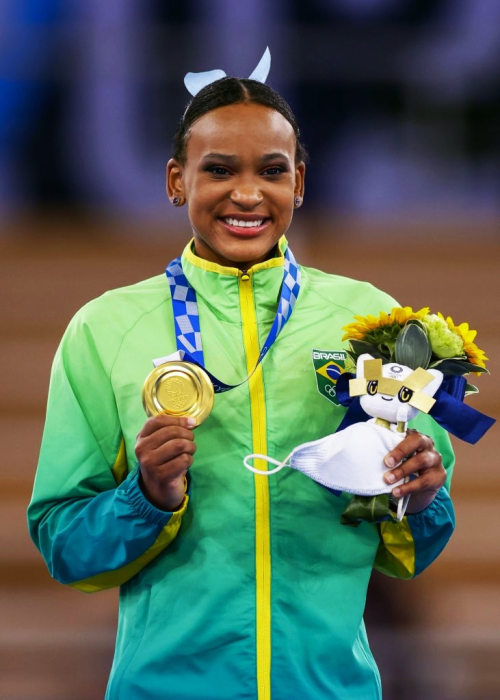 agathacrispies: Rebeca Andrade of Team Brazil during Women’s Artistic Gymnastics Vault Event F