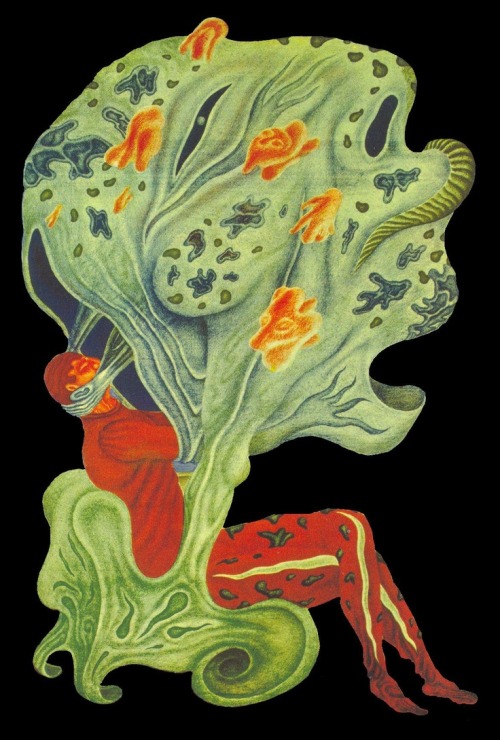 praguehead:Arik Brauer, “Traumwiege (Dreamcradle)”
