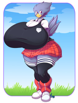 jaehthebird:  Here’s BustyBird or BB or Beatrice “BB” Bellacrow in her class uniform :) This wa spart of a huge collab done here Thank you so much @awdplace and @dedoarts for the invitation :D and i hope i can do the same ^^ just need to think