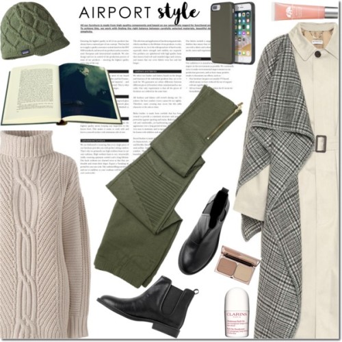 airport 6 by ozlem-ozcanb featuring a green beanie ❤ liked on PolyvoreLands End pink plus size top, 