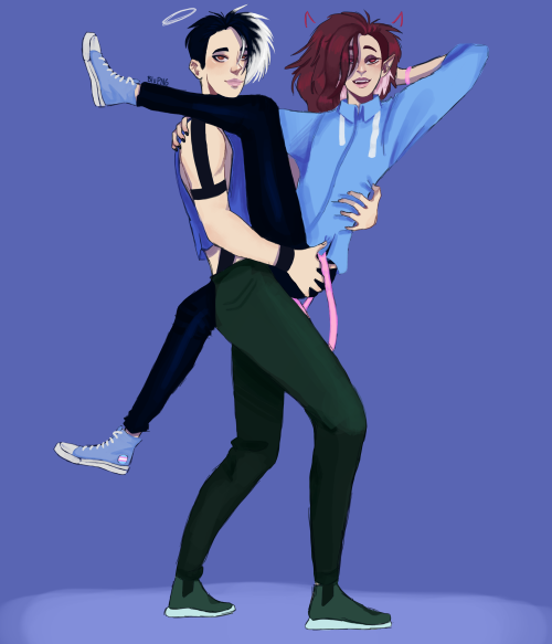 I Saw This Pose On Pinterest And My Mind Immediately WentWow, Straight People Poses So I Decided To Draw