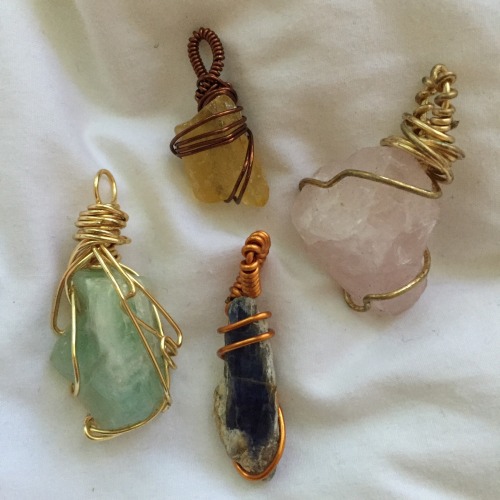 honeyangelbaby: i bought these for $12 on the street! i know it’s green calcite, amber, and ro