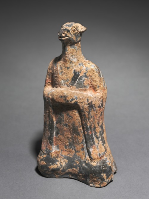Mortuary Figure of the Zodiac Sign: Ox (Taurus), 500s, Cleveland Museum of Art: Chinese ArtSize: Ove