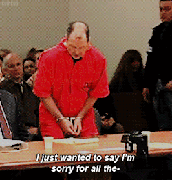 ruincus: Family member of Gary Ridgway’s forty ninth victim,  Rebecca Marrero,   interrupting his statement to the court on the 18th of February, 2011 for her murder.