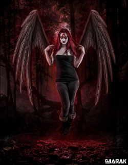 submit-photos:  She is Darkness II (More) Model/Hair: Anatomy Make-Up: Faces by Char Photo/Art: DJ Jarak 