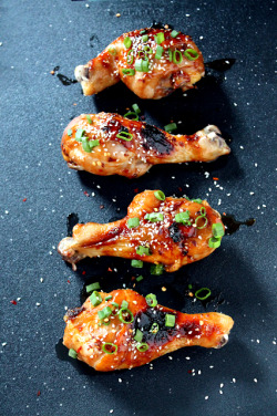 boozybakerr:  Korean Glazed Chicken Drumsticks 