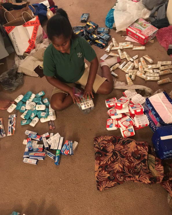 youngblackandvegan:  frantastique:  micdotcom:  9-year-old girl gives care bags to