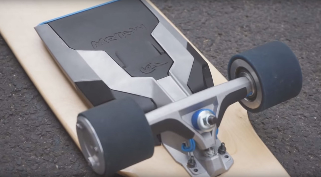 odditymall:    This device can be mounted onto any skateboard to turn it into a self-propelled