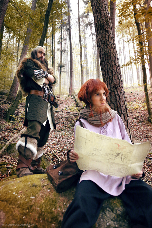 bittersuites:From “They’re taking the Hobbits to Odenwald” Shooting - Dwalin and Ori! ^___^ Dwalin
