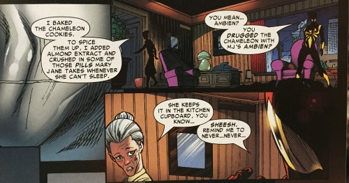 the-green-anon:doctor-seamonster:vamaena:That time Aunt May poisoned the Chameleon when he was disgu