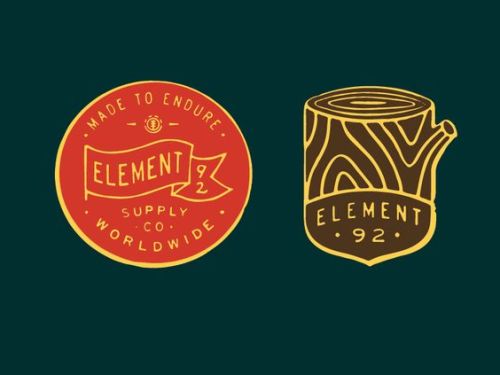 A few more quick badges for Element Skateboards by Curtis...