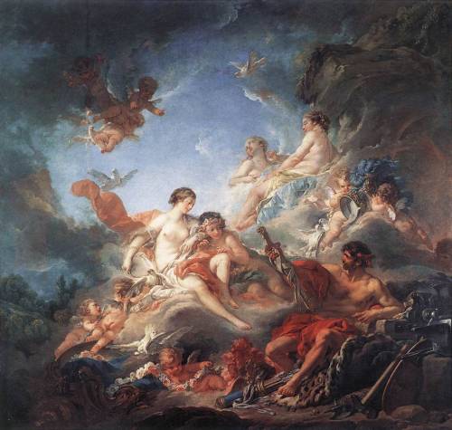 Vulcan Presenting Arms to Venus for Aeneas, 1756, Francois BoucherMedium: oil,canvas