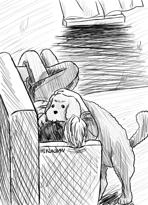 hekla-chan:Sorry Makkachin, there’s no place left on the couch