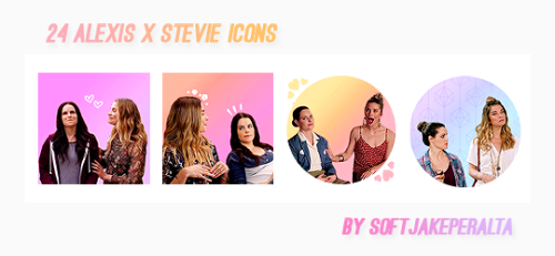 softjakeperalta: 24 alexis x stevie icons please reblog if using or saving!! credits are not needed 
